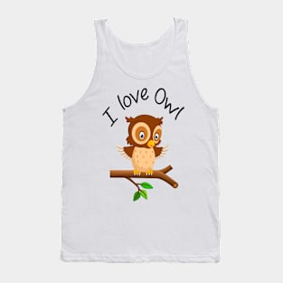 Owl cartoon Tank Top